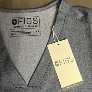 FigsXXS setW Casma three pockettop denim design 2 front pockets pantswithpockets